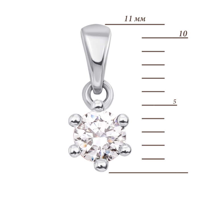 12345 Золота підвіска з фіанітом S Zirconia. Артикул 31285/б SW 12345 грн2,525 12345