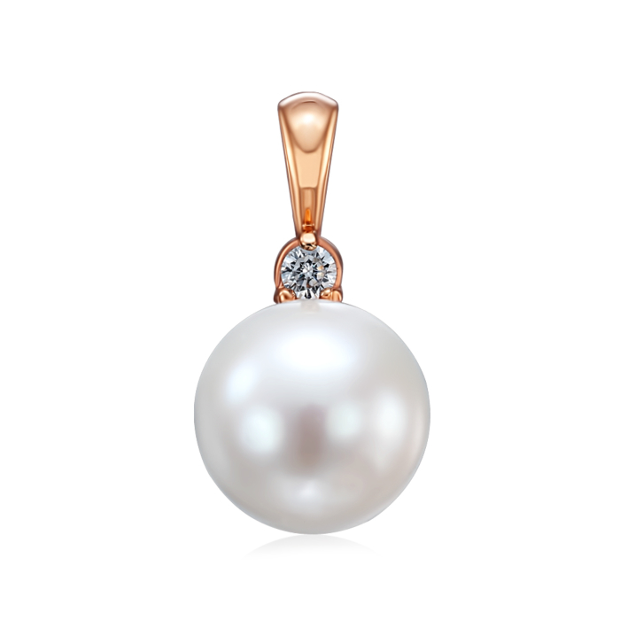 12345 Золота підвіска з перлиною і фіанітом. Артикул 31323/01/0/2016 12345 грн13,017 12345