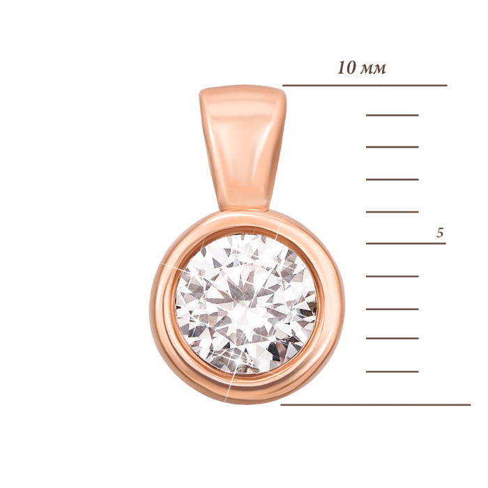 12345 Золота підвіска з фіанітом. Артикул 31325 12345 грн3,701 12345