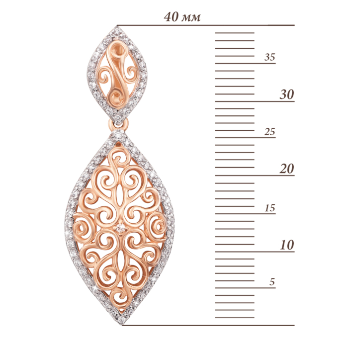 12345 Золота підвіска з фіанітами. Артикул 31329 кс 12345 грн12,847 12345