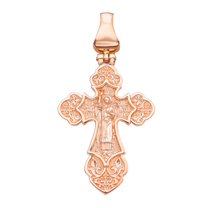 12345 Золотий хрестик. Розп'яття Христове. Янгол охоронець. Артикул 31458 12345 грн29,238 12345