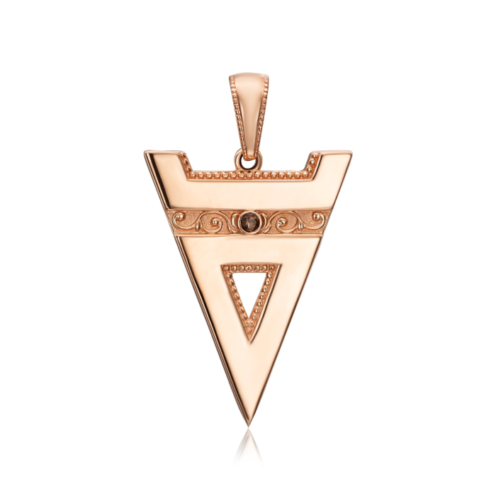 12345 Золота підвіска-оберіг «Велес» з раухтопазом. Артикул 31542/01/0/5846 12345 грн23,920 12345