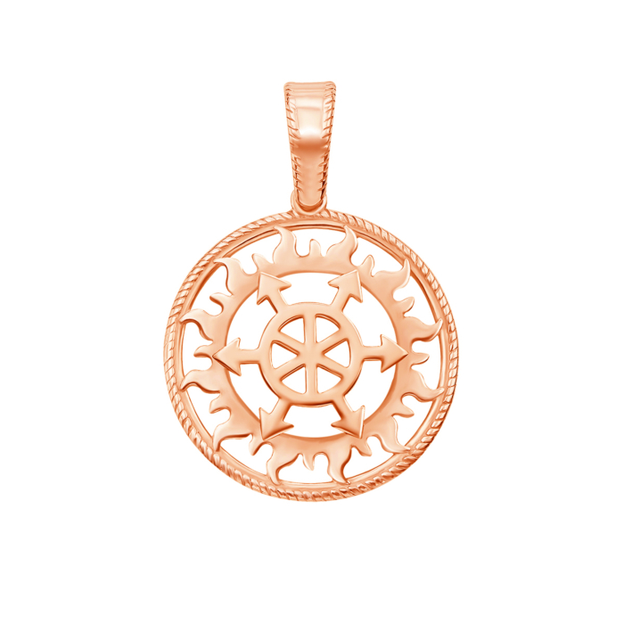 12345 Золота підвіска-оберіг «Щит Перуна». Артикул 31624/01/0 (31624) 12345 грн10,167 12345