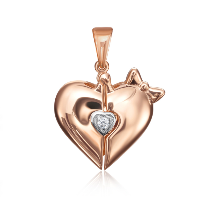 12345 Золота підвіска «Love» з фіанітом. Артикул 31708/01/1/771 12345 грн15,058 12345