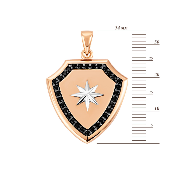 12345 Золота підвіска з фіанітами. Артикул UG531874/01/1/348 12345 грн14,636 12345