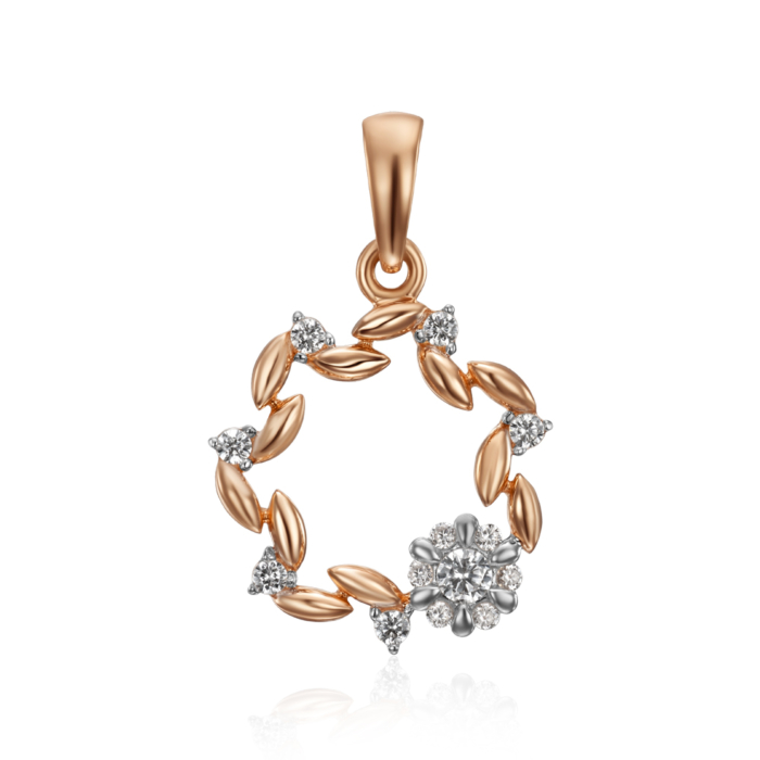 12345 Золота підвіска з фіанітами. Артикул 32507/01/1/221 12345 грн4,424 12345