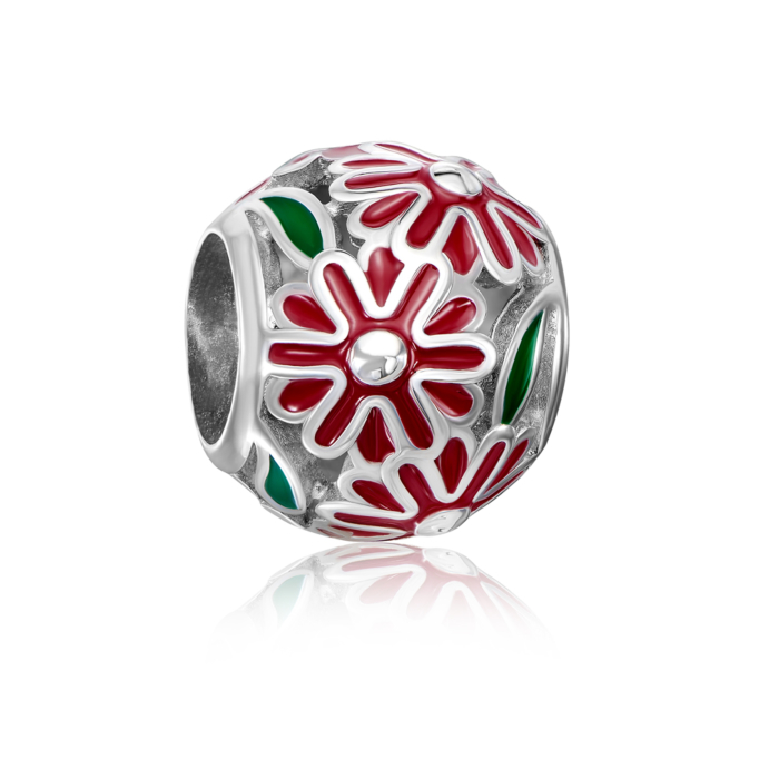 12345 Срібна намистина шарм з емаллю. Артикул 35137/12/1/957 12345 грн1,231 12345