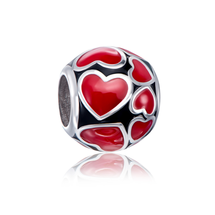 12345 Срібная намистина шарм з емаллю. Артикул 35139/12/1/355 12345 грн1,530 12345