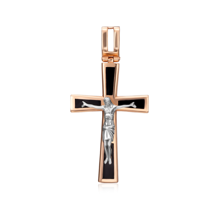 12345 Золотий хрестик з емаллю. Артикул 3582 12345 грн19,908 12345