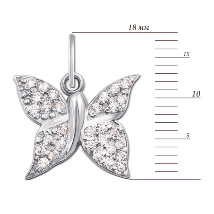 12345 Золота підвіска «Метелик» з фіанітами. Артикул 3588/б 12345 грн2,811 12345