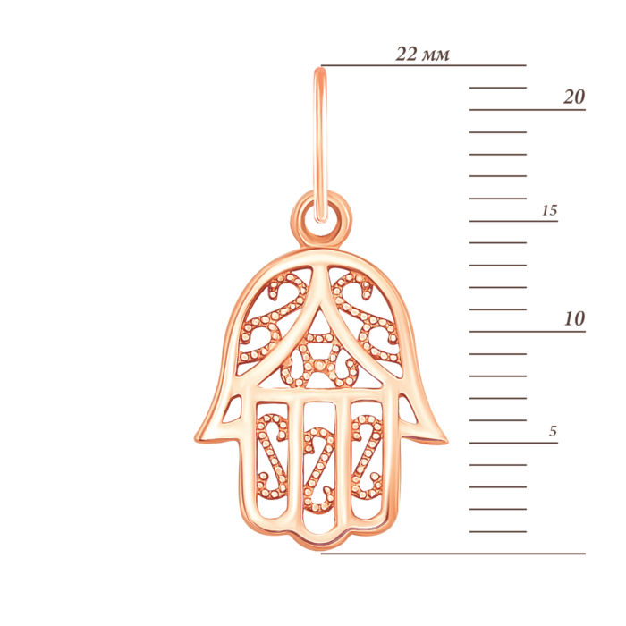 12345 Золота підвіска-хамса. Артикул 3776 12345 грн3,658 12345