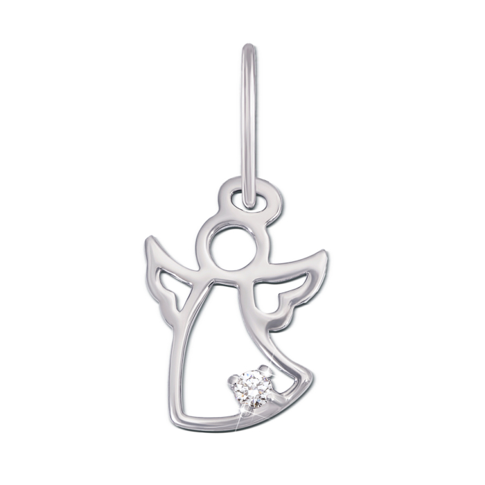 12345 Золота підвіска «Янгол» з фіанітом S Zirconia. Артикул 3818/б SW 12345 грн2,671 12345