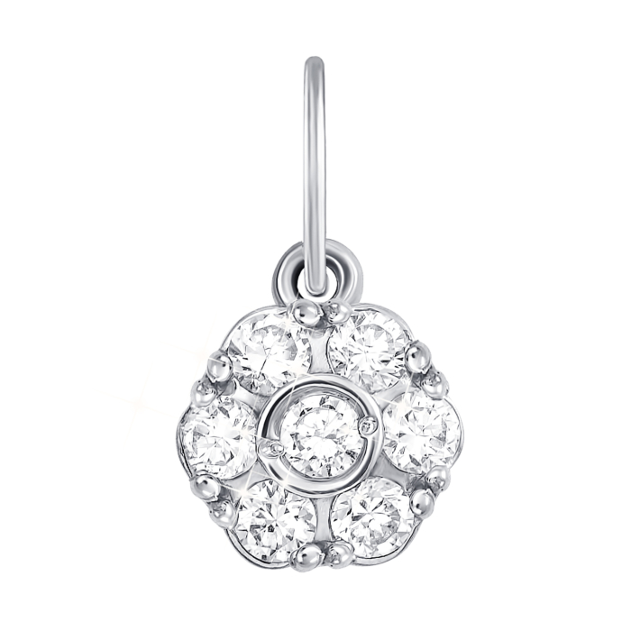 12345 Золота підвіска з фіанітами S Zirconia. Артикул 3890/б SW 12345 грн2,139 12345