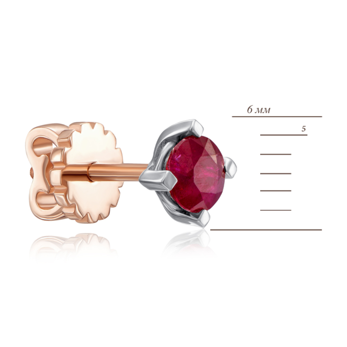 12345 Золоті пусети з рубінами. Артикул 51710/руб 12345 грн27,764 12345