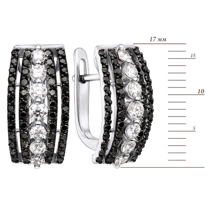 12345 Золоті сережки з діамантами. Артикул 51732/2.5б ч 12345 грн130,712 12345