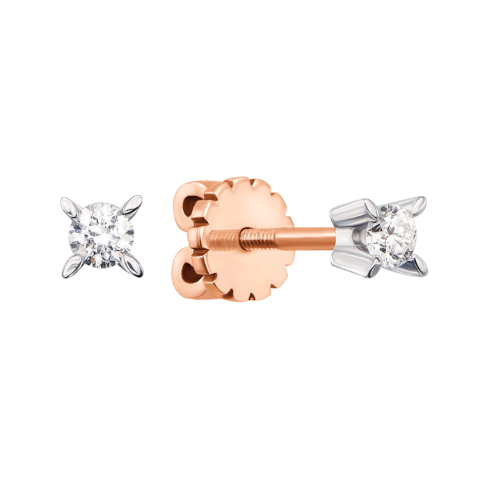 12345 Золоті пусети з діамантами. Артикул 51818/2.5 12345 грн28,783 12345