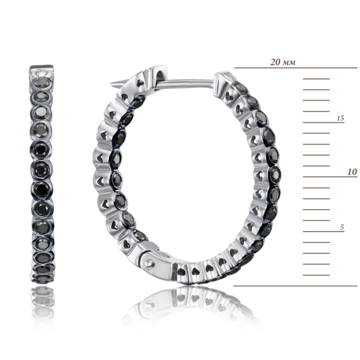 12345 Золоті сережки з діамантами. Артикул 51842/02/1/8065 12345 грн52,088 12345