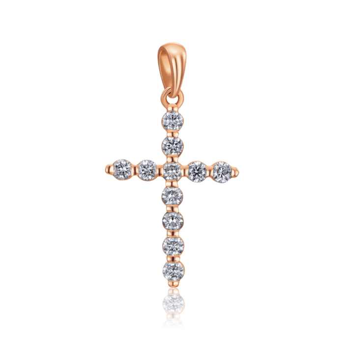 12345 Золотий хрестик з діамантами. Артикул 51923/2 12345 грн49,140 12345