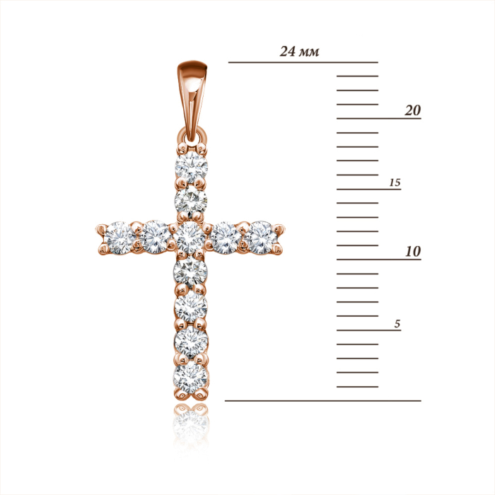 12345 Золотий хрестик з діамантами. Артикул 51926/2.25 12345 грн58,722 12345