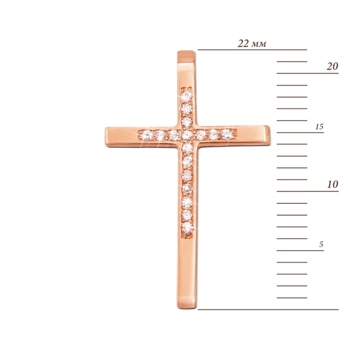 12345 Золотий хрестик з діамантами. Артикул 51941/1 12345 грн13,792 12345