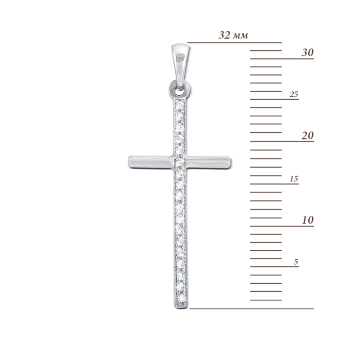 12345 Золотий хрестик з діамантами. Артикул 51950/1б 12345 грн17,703 12345