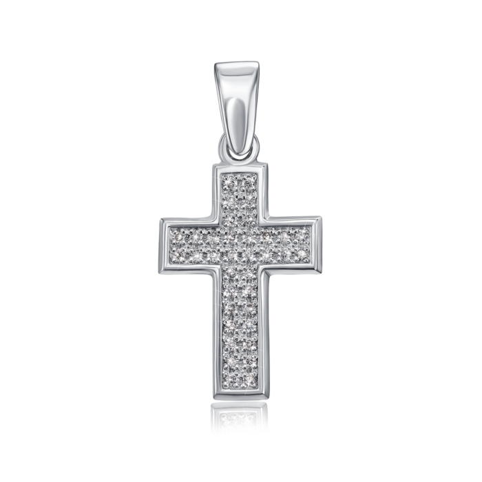 12345 Золотий хрестик з діамантами. Артикул 51967/02/1/9107 12345 грн16,708 12345