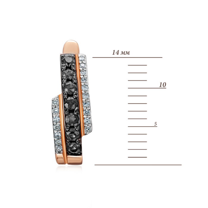 12345 Золоті сережки з діамантами. Артикул 520069/01/1/10401 12345 грн34,644 12345