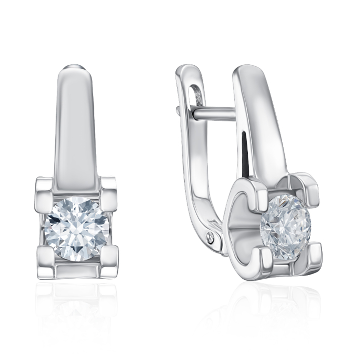 12345 Золоті сережки з діамантом. Артикул 520123/02/1/8310 12345 грн299,217 12345