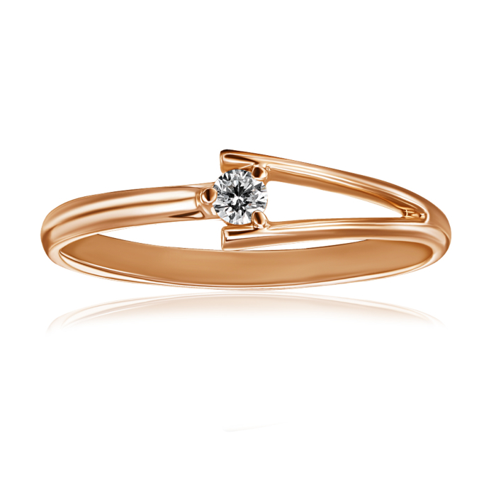 12345 Золота каблучка з діамантом. Артикул 52541/2.5 12345 грн16,585 12345