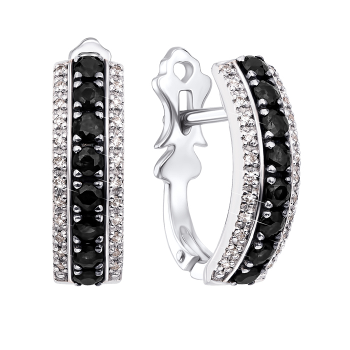 12345 Золоті сережки з діамантами. Артикул 52864/02/1/8015 (52864/0.8Sб ч) 12345 грн55,160 12345