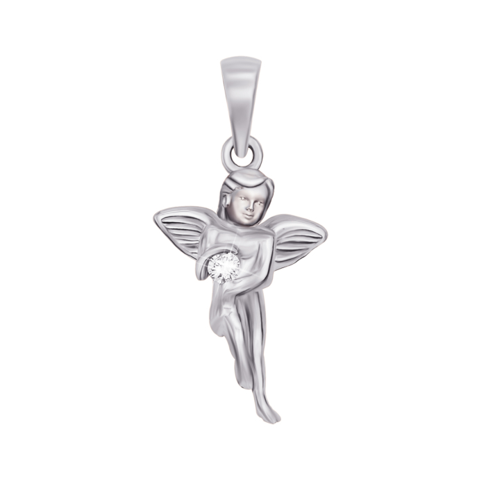 12345 Золота підвіска «Янгол» з діамантом. Артикул 52953/1.75б 12345 грн10,713 12345