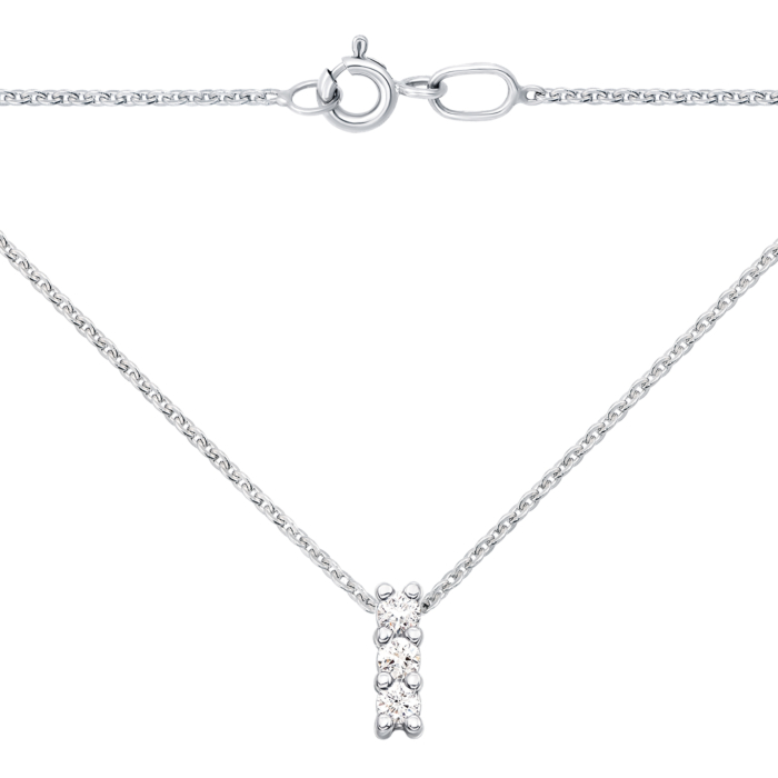 Золоте кольє з діамантами. Артикул 52995/2.75б