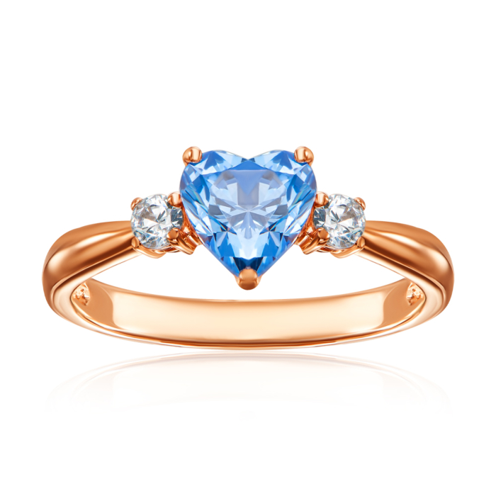 12345 Золота каблучка з фіантіами та топазом swiss. Артикул 530239/01/0/5920 12345 грн11,095 12345