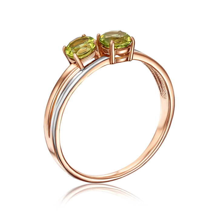 12345 Золота каблучка з хризолітом. Артикул 530250/01/1/6276 12345 грн14,073 12345