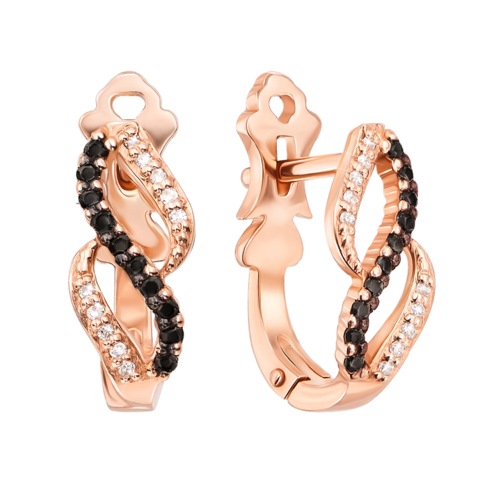 12345 Золоті сережки з діамантами. Артикул 53713/0.8S ч 12345 грн24,816 12345