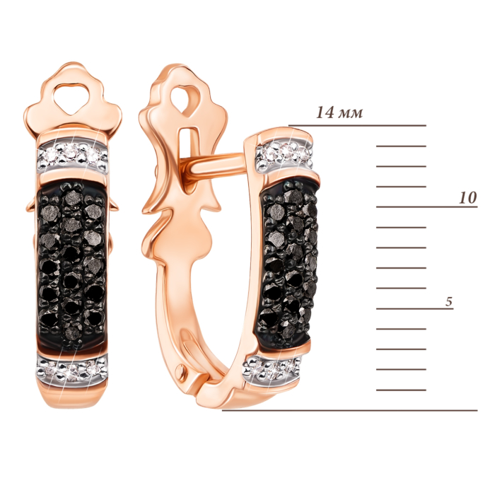 12345 Золоті сережки з діамантами. Артикул 53721/01/1/8059 12345 грн36,455 12345