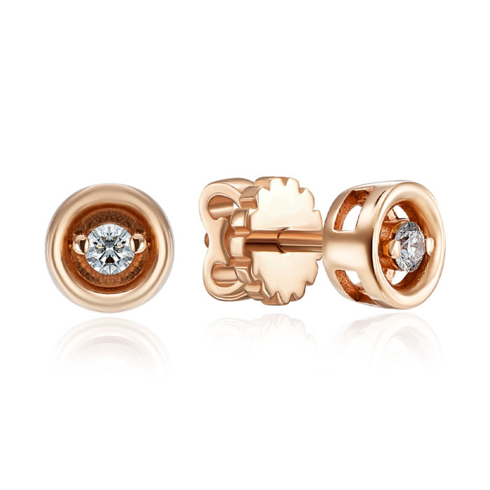 12345 Золоті пусети з діамантами. Артикул 53765/01/0/8002 12345 грн24,570 12345