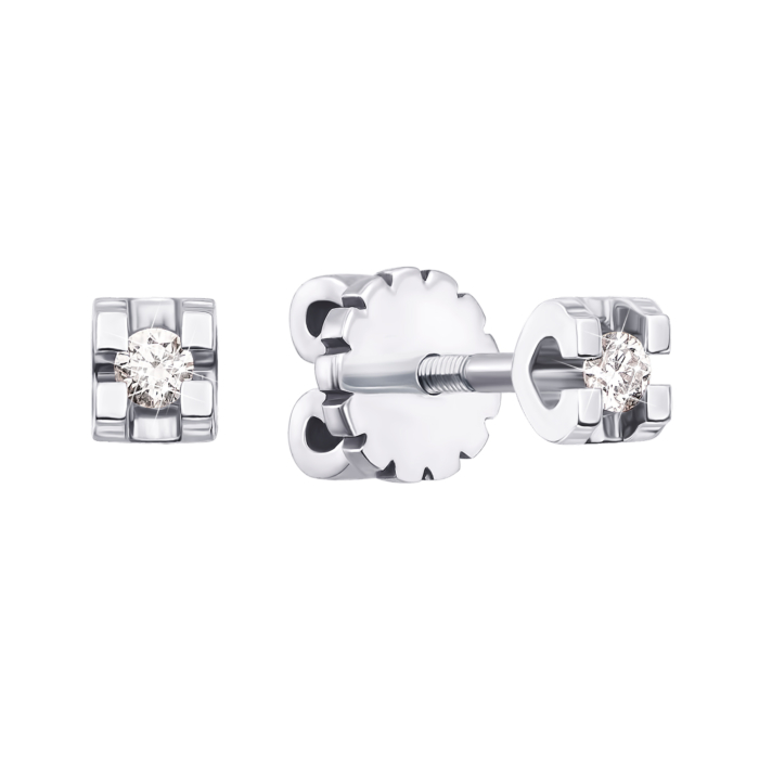 12345 Золоті пусети з діамантами. Артикул 53791/02/1/8031 12345 грн16,339 12345