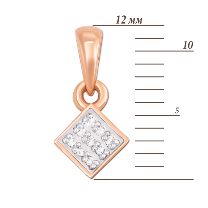 12345 Золота підвіска з діамантами. Артикул 53913/0.8S 12345 грн4,842 12345