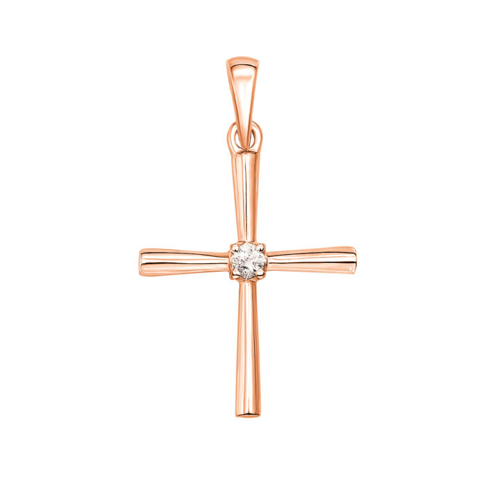 12345 Золотий хрестик з діамантом. Артикул 53967/2 12345 грн8,491 12345
