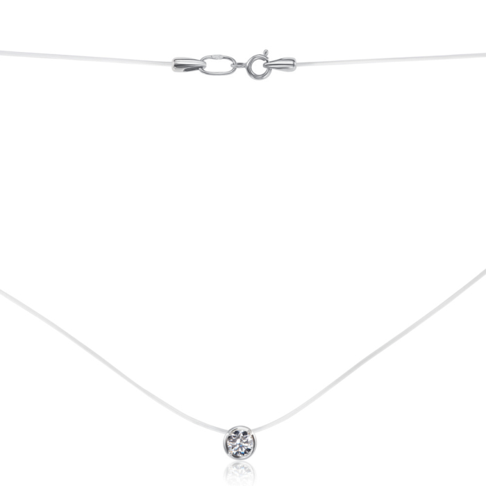 12345 Кольє-невидимка на мононитці з фіанітом. Артикул 6032/02/1/22 12345 грн4,969 12345