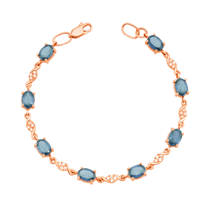 12345 Золотий браслет з топазом і фіанітами. Артикул 7061/топ 12345 грн39,675 12345