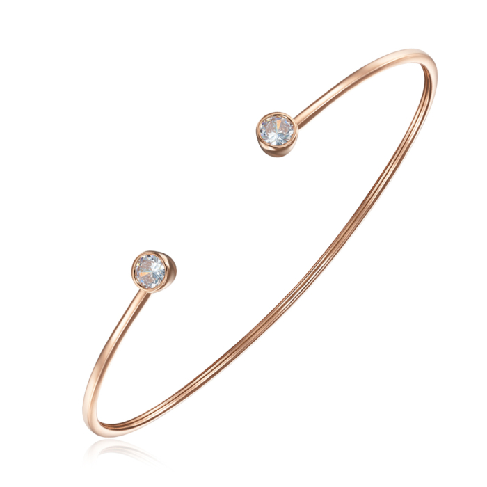 12345 Золотий жорсткий браслет з фіанітами. Артикул 7180/01/0/29 12345 грн16,633 12345