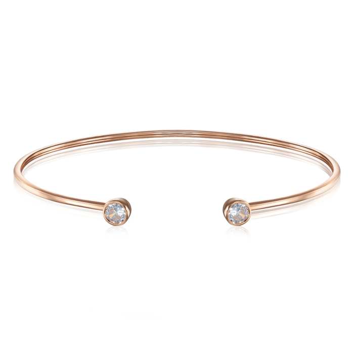 12345 Золотий жорсткий браслет з фіанітами. Артикул 7180/01/0/29 12345 грн16,633 12345