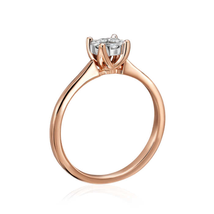 12345 Золота каблучка з діамантами. Артикул 800014/14/1/8578 12345 грн27,887 12345