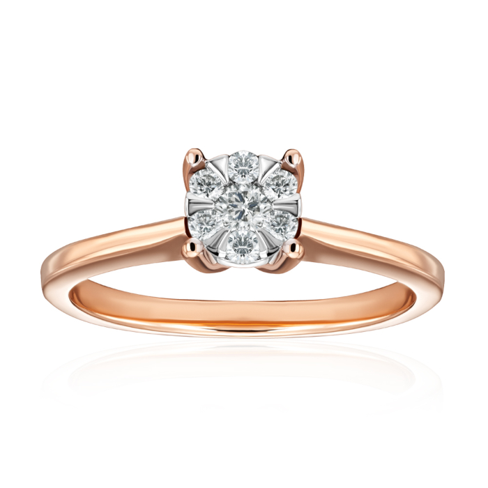 12345 Золота каблучка з діамантами. Артикул 800014/14/1/8578 12345 грн27,887 12345