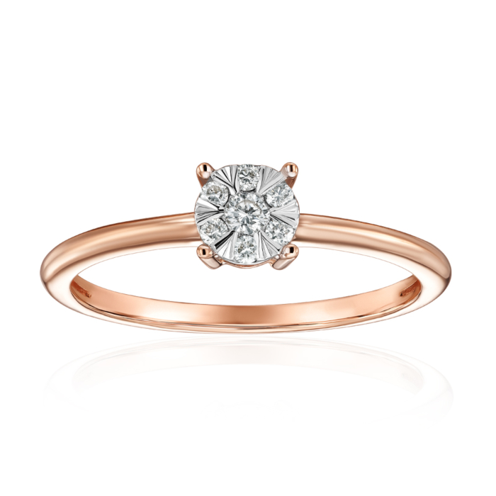 12345 Золота каблучка з діамантами. Артикул 800026/14/1/9082 12345 грн18,182 12345