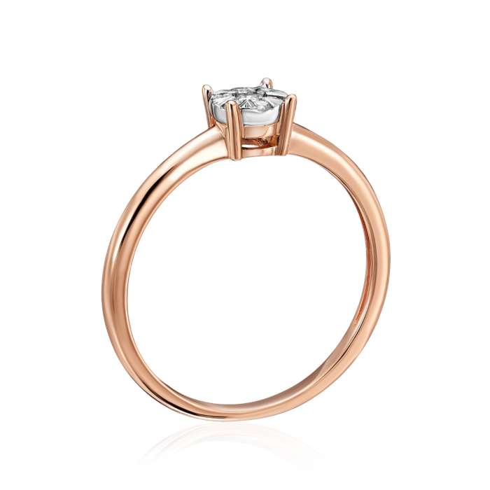 12345 Золота каблучка з діамантами. Артикул 800026/14/1/9082 12345 грн18,182 12345