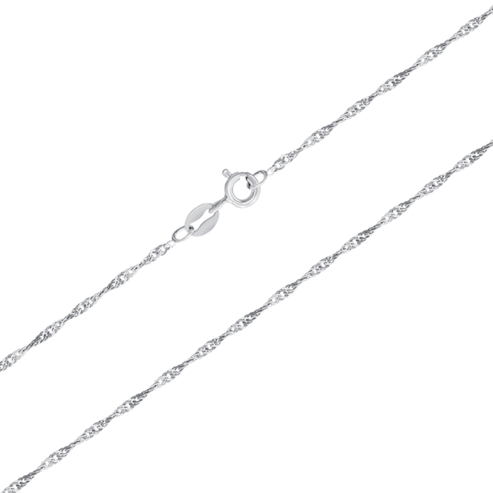 Серебряная цепочка. Артикул 801Р 1/45