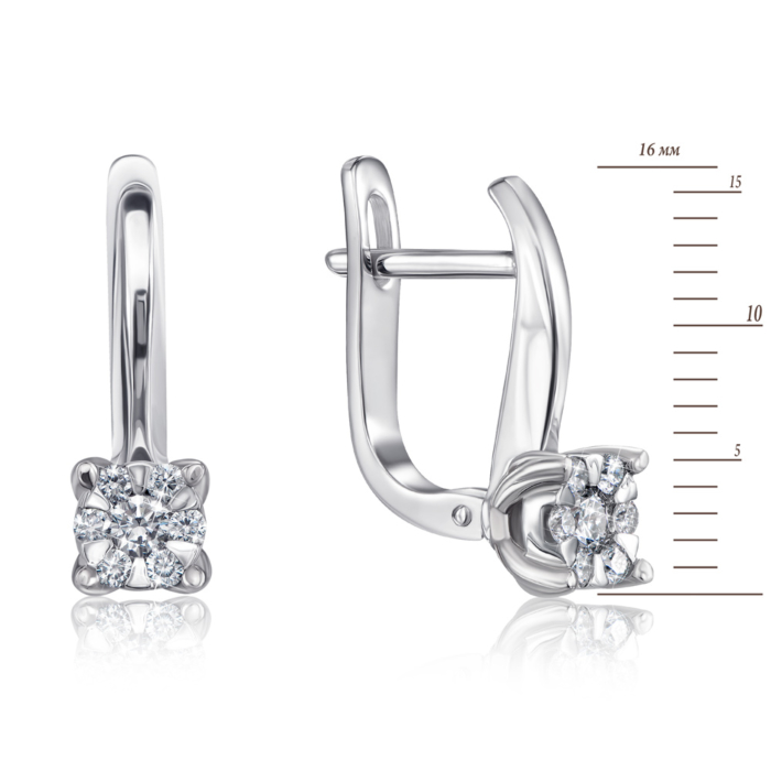 12345 Золоті сережки з діамантами. Артикул 807017/02/1/8578 12345 грн50,983 12345